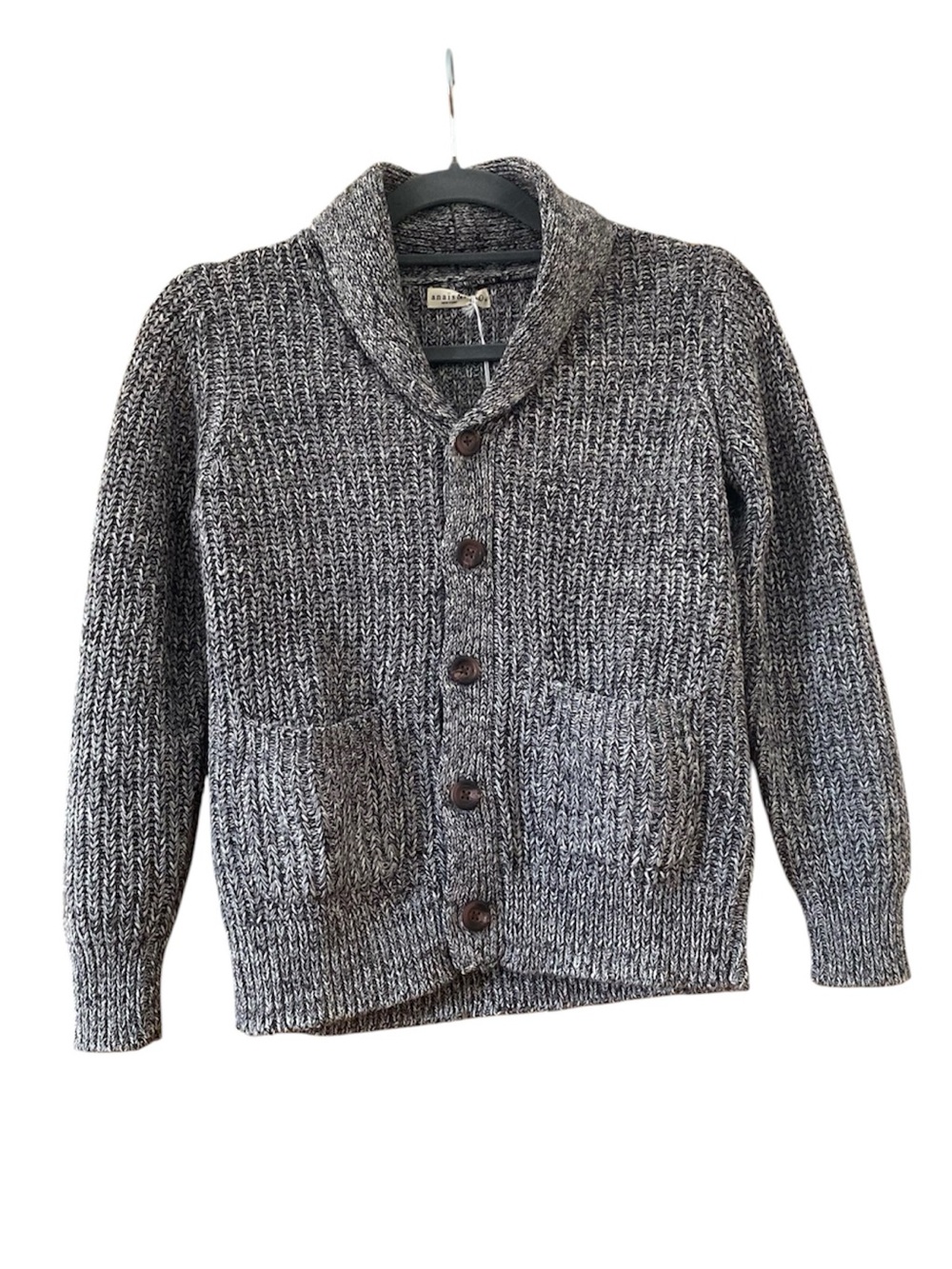 Anais & I Kids Size 10 Chunky Marled Shawl Collar Cardigan Sweater Gray